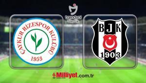 MAÇ SONUCU Çaykur Rizespor-Beşiktaş Süper Lig 34. hafta maçı kaç kaç bitti Çaykur Rizespor-Beşiktaş maç sonucu özeti