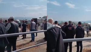 Kurban pazarında ortalık karıştı Jandarma havaya ateş açtı
