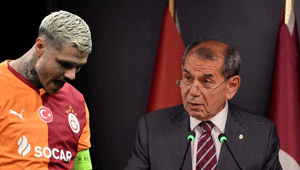 Galatasarayda Dursun Özbeke Icardi tezahüratları