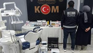 Yer: Bursa Sahte diş hekimi karı koca baskınla gözaltına alındı