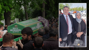 Konya’daki aile faciasında kahreden veda Oğulları tarafından öldürülen çift toprağa verildi