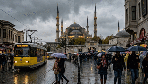 İstanbulda gri ve kasvetli hava durumu ⚡ Bu hafta hep yağmurlu mu, ne zaman yağmur yağacak 5 Günlük İstanbul hava durumunda hangi günler yağmurlu, hangi günler bulutlu, güneşli