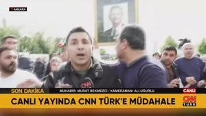 CNN Türk muhabirine müdahale Canlı yayında gergin anlar: Ali Mahir Başarır sol kulağıma vurdu
