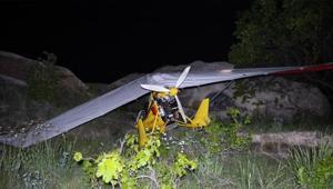 Kapadokyada acil iniş yapan pilot ve yolcu yaralandı