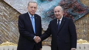 Cumhurbaşkanı Erdoğan Cezayir Cumhurbaşkanı Tebbun ile görüştü