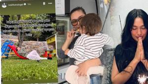 Neslihan Atagülden bayram paylaşım Kalabalıktan kaçıp bakın nereye sığındı