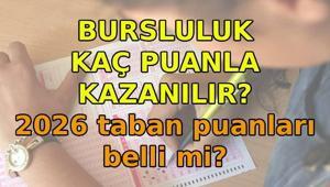 BURSLULUK KAÇ PUANLA KAZANILIR 2026 5,6,7,8,9,10,11nci sınıf bursluluk için kaç puan gerekir MEB İOKBS Bursluluk Sınavı taban puanları 2026