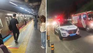 Mecidiyeköy metro istasyonunda acı olay Perona yaklaşan trenin önüne atladı