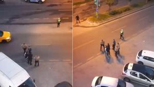 Nefes kesen kovalamaca Gece yarısı iş yerine kurşun yağdıran saldırganları bekçiler yakaladı