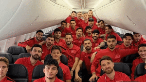 A Milli Futbol Takımının Kanada yolculuğu başladı