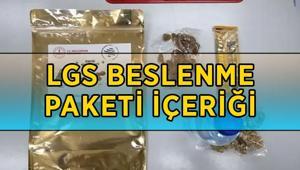 LGS SINAVI ÖNCESİ İLK KEZ DAĞITILACAK LGS beslenme paketinde neler var LGS beslenme paketi içeriği ne, kimlere verilecek