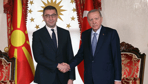 Cumhurbaşkanı Erdoğan, Kuzey Makedonya Başbakanı Mickoskiyi kabul etti