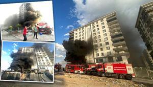 Şanlıurfada 10 katlı apartman alevlere teslim oldu İtfaiye ve TOMA ekipleri yardıma koştu, 7 kişi dumandan etkilendi