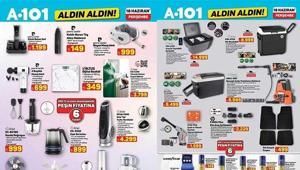 BU HAFTAKİ A101 GÜNCEL AFİŞ (18 HAZİRAN) A101 Aldın Aldın 18 Haziran Perşembe aktüel kataloğunda hangi ürünler satışa çıkacak Kule Tipi Turbo Vantilatör, Cam Su Isıtıcı, Izgara Tava, Aşure Tenceresi, Kapaklı Servis Tabağı...