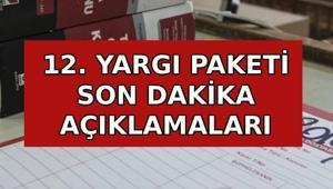 12. YARGI PAKETİ SON DAKİKA AÇIKLAMALARI: 12. Yargı Paketi çıktı mı, ne zaman çıkacak İnfaz düzenlemesi ve af var mı 12. Yargı Paketi içeriği ve maddeleri...