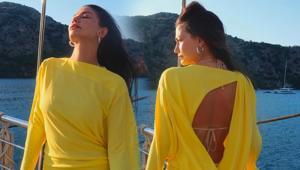 Demet Özdemir güzelliğiyle büyüledi Tatil pozlarına beğeni yağdı