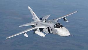 Ukrayna ordusuna ait Su-24M tipi bombardıman uçağı düştü