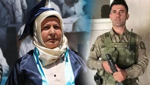 Şehit oğlunun hayalini gerçekleştirdi 51 yaşında diploma gururu