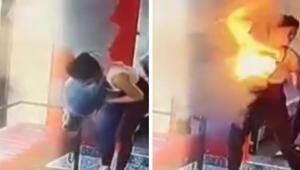 Çantasındaki şarj cihazı bir anda patladı Alevler içinde kalan kadın neye uğradığını şaşırdı