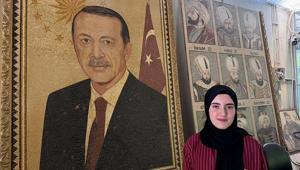 Suriyeli sanatçılar, Cumhurbaşkanı Erdoğanın portresini yaptı Tam 100 bin mozaik kullanıldı