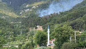 Antalya Kaşta orman yangını Havadan karadan müdahale