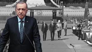 Cumhurbaşkanı Erdoğan, Polonya Cumhurbaşkanı Nawrockiyi Külliyede resmi törenle karşıladı