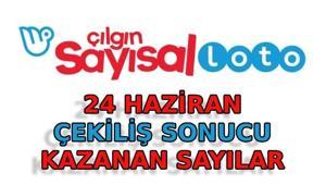 ÇILGIN SAYISAL LOTO SONUÇLARI 24 HAZİRAN: Çılgın Sayısal Loto çekildi MPİ Çılgın Sayısal Loto çekiliş sonuçları sorgulama ekranı