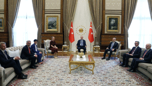 Cumhurbaşkanı Erdoğan, AB Yüksek Temsilcisi Kallası kabul etti