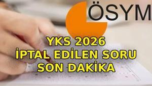 YKS İPTAL EDİLEN SORU SON DAKİKA 📍 YKSde iptal edilen soru hangisi YKS cevap şıkkı değiştirilen soru hangisi ÖSYMden açıklama