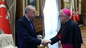 Cumhurbaşkanı Erdoğan, Türkiye Katolik Episkoposlar heyetini kabul etti