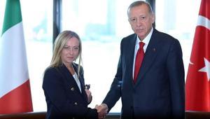 Cumhurbaşkanı Erdoğan İtalya Başbakanı Meloni ile görüştü