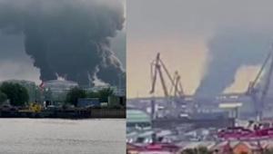 Ukraynadan Rusyaya dron yağmuru Petrol terminali vuruldu