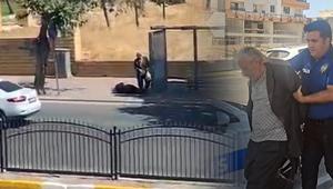 Şanlıurfada dehşet anları Durakta bekleyen eşini vurdu, polise teslim oldu