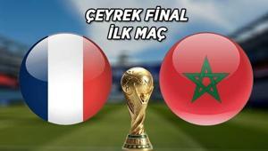 Fransa-Fas FIFA Dünya Kupası çeyrek final maçı ne zaman saat kaçta hangi kanalda 2026 Dünya Kupası çeyrek final ilk maçı hangi tarihte