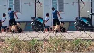 Çocuklarının gözü önünde karısına bıçakla saldırdı