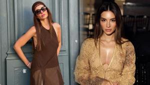 Paris Moda Haftasında tüm bakışları üzerine çekti Melisa Aslı Pamukun cesur elbisesi gündem oldu