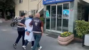 Kağıthanedeki görüntüler büyük tepki çekmişti Türk bayrağını sökerek yere atan şüpheli tutuklandı