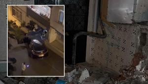 Gaziosmanpaşa’da otomobil doğal gaz kutusuna çarptı 3 katlı bina tahliye edildi