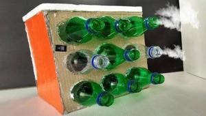 Plastik şişeden elektriksiz klima yaptılar Bilim cevapladı, 5 dakikada serinletiyor mu