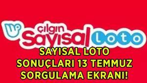 SAYISAL LOTO SONUÇLARI KAZANDIRAN TALİHLİ NUMARALARI SORGULAMA 13 Temmuz 2026 Çılgın Sayısal Loto çekiliş sonuçları açıklandı Sayısal Loto kazandıran ikramiye sonuçları nereden sorgulanır
