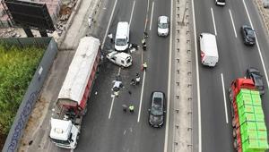 Bahçelievlerde zincirleme trafik kazası 1 kişi öldü