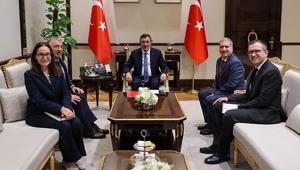 Cumhurbaşkanı Yardımcısı Yılmaz, Dünya Bankası Türkiye Ülke Direktörü Carreti kabul etti