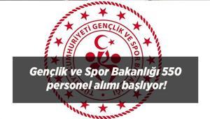 GSB personel alımı başlıyor Gençlik ve Spor Bakanlığı 550 personel alımı başvuruları ne zaman, kimler başvurabilecek