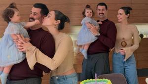 Volkan Demirel ve kızı Yasminden iç ısıtan kare Boncuğum