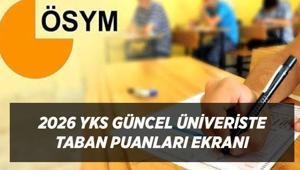 2026 YKS GÜNCEL ÜNİVERİSTE TABAN PUANLARI: YÖK Atlas 2 ve 4 Yıllık Bölüm Başarı Sıralamaları, Kontenjanlar ⭐