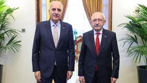 TBMM Başkanı Kurtulmuş, CHP Genel Başkanı Kılıçdaroğlu ile görüştü