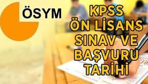 KPSS ÖN LİSANS SINAV VE BAŞVURULARI NE ZAMAN 2026 KPSS Ön Lisans başvuruları başladı mı, hangi tarihte alınacak
