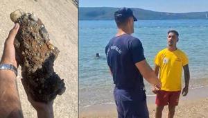 Çanakkalede plajda patlamamış askeri mühimmat bulundu