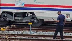 Çerkezköyde yolcu treni raydan çıktı