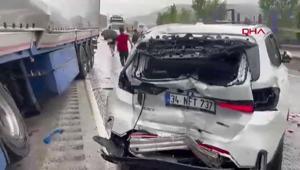 Kastamonu’da 3 araç birbirine girdi 1 ölü, 6 yaralı